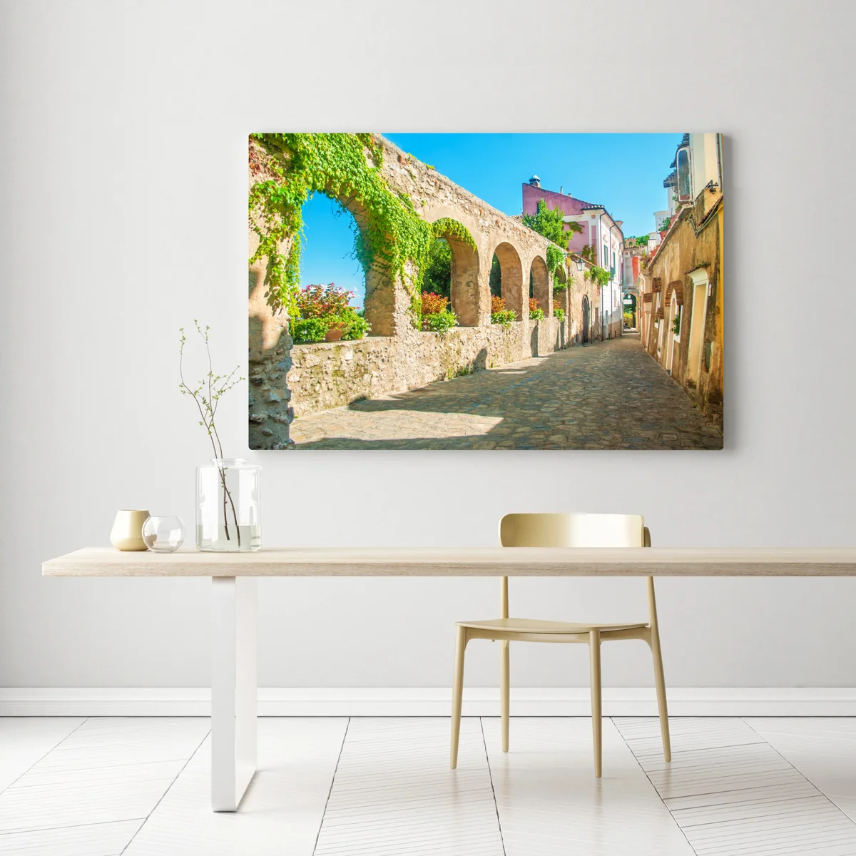 Leinwandbild sonnige bögen in Ravello Leinwandbild sonnige bögen in Ravello