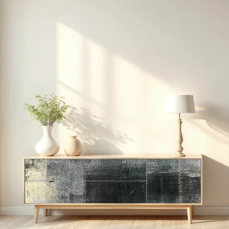 Repositionierbarer Aufkleber subtile monochrome textur