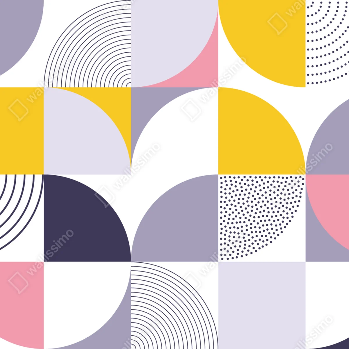 Tischaufkleber und Schreibtischaufkleber pastellfarbenes geometrisches muster mit halbkreisen Tischaufkleber und Schreibtischaufkleber pastellfarbenes geometrisches muster mit halbkreisen