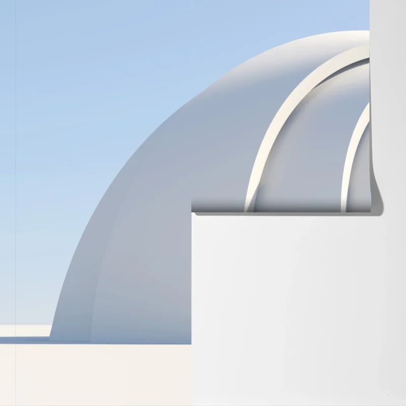 Fototapete minimalistische bogenskulptur Fototapete minimalistische bogenskulptur