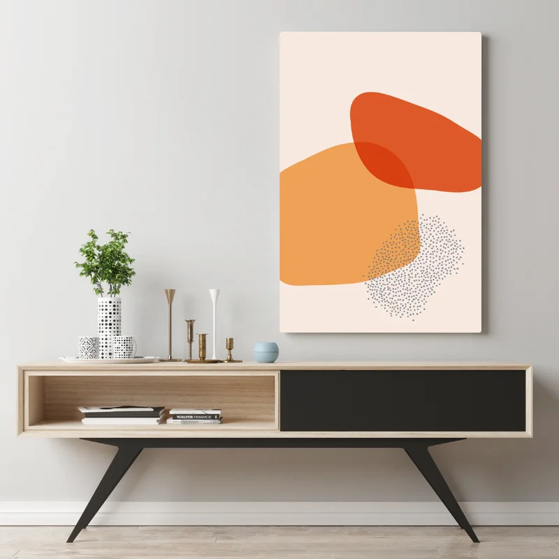 Leinwandbild warme abstrakte formen Leinwandbild warme abstrakte formen