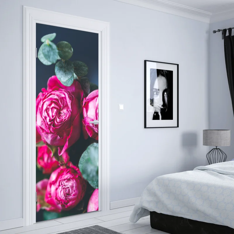 Türaufkleber rosenbouquet makroaufnahme