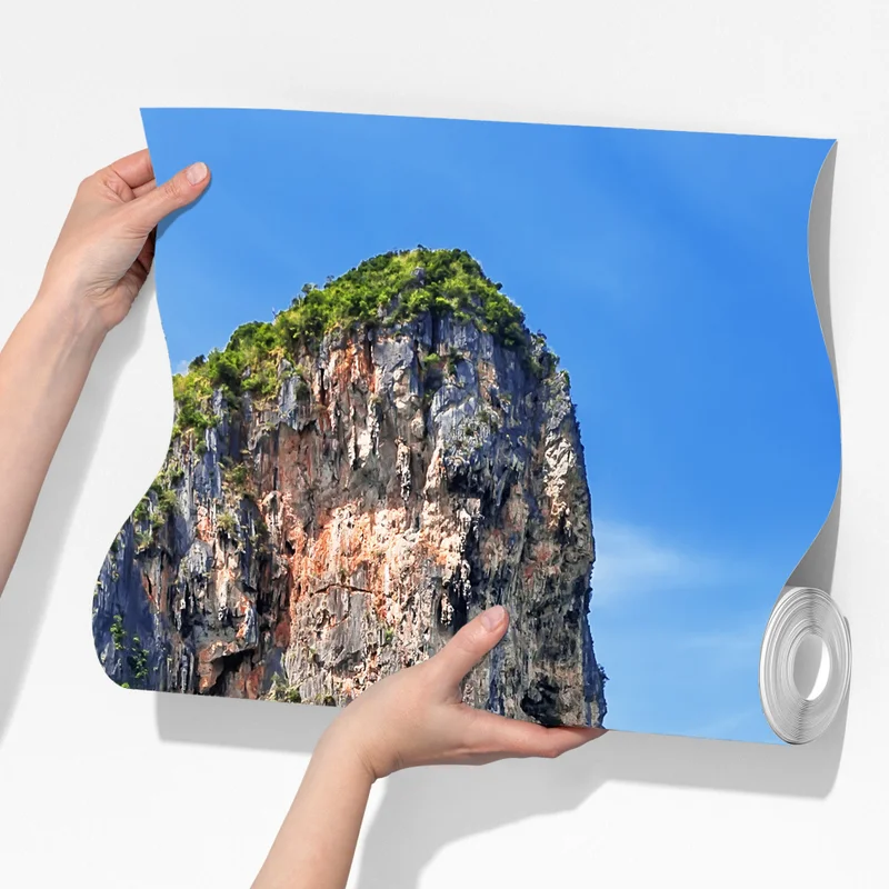 Fototapete ruhige longtail-boote am strand von Railay, Thailand Fototapete ruhige longtail-boote am strand von Railay, Thailand