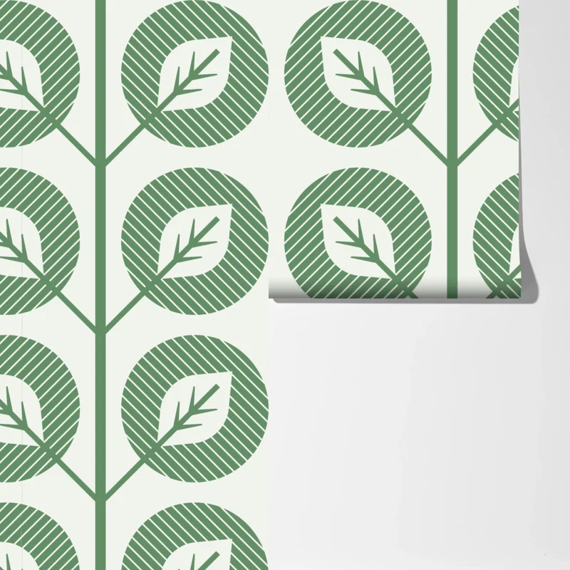 Fototapete grünes geometrisches blattmuster Fototapete grünes geometrisches blattmuster