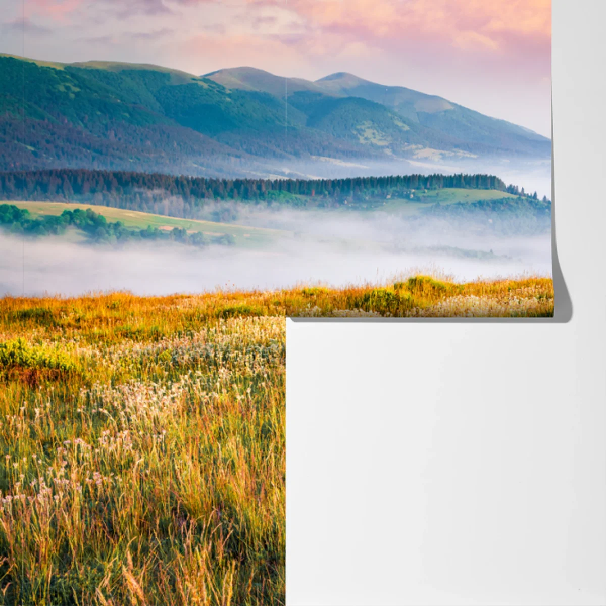 Fototapeta mglisty poranek w Borżawie Fototapeta mglisty poranek w Borżawie