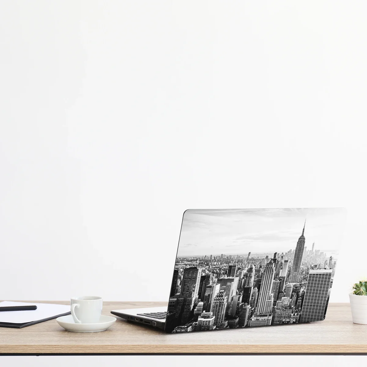 Laptop-Aufkleber New York panorama in schwarzweiß Laptop-Aufkleber New York panorama in schwarzweiß
