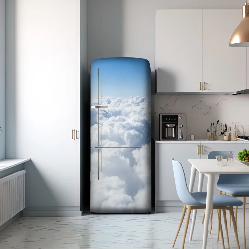 Kühlschrankaufkleber ruhige wolkenlandschaft aus der luft Kühlschrankaufkleber ruhige wolkenlandschaft aus der luft