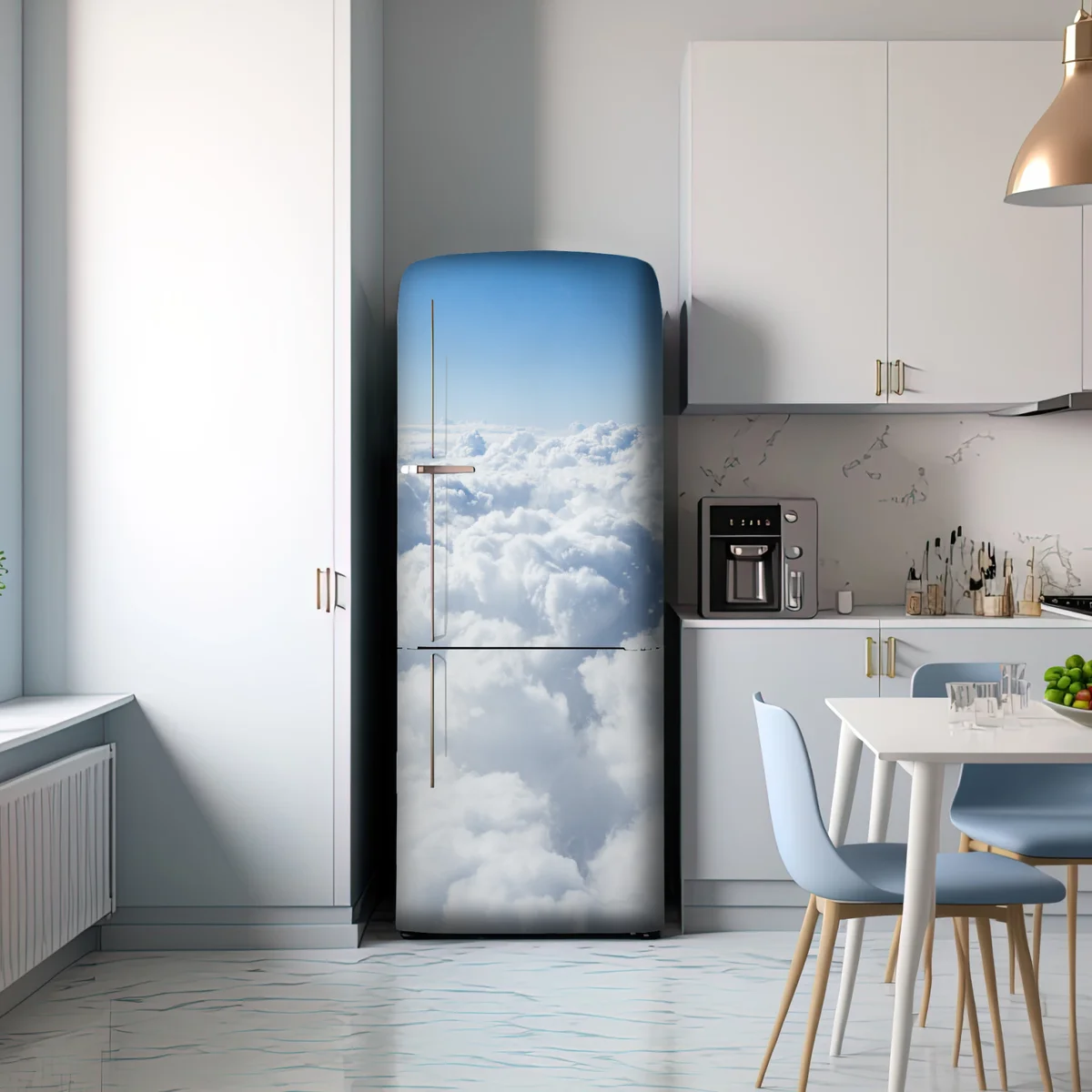 Kühlschrankaufkleber ruhige wolkenlandschaft aus der luft Kühlschrankaufkleber ruhige wolkenlandschaft aus der luft