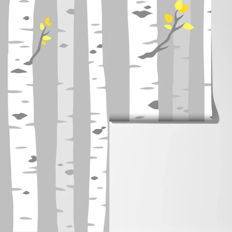 Fototapete skandinavischer birkenwald Fototapete skandinavischer birkenwald