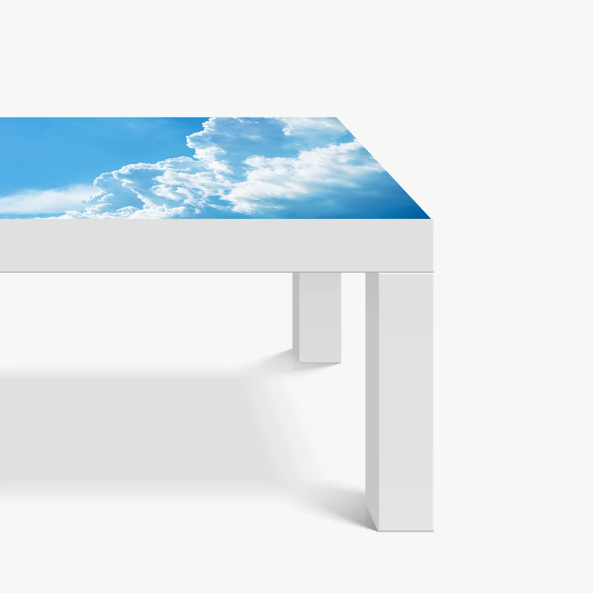 Tischaufkleber und Schreibtischaufkleber sanfter blauer himmel mit fluffigen wolken • Tischaufkleber bei Wallnifity® Tischaufkleber und Schreibtischaufkleber sanfter blauer himmel mit fluffigen wolken • Tischaufkleber bei Wallnifity®