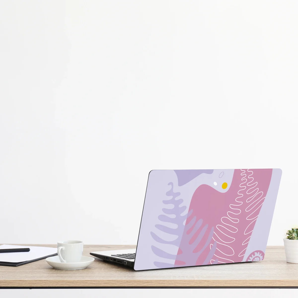 Laptop-Aufkleber zarte pastell-botanische abstraktion Laptop-Aufkleber zarte pastell-botanische abstraktion