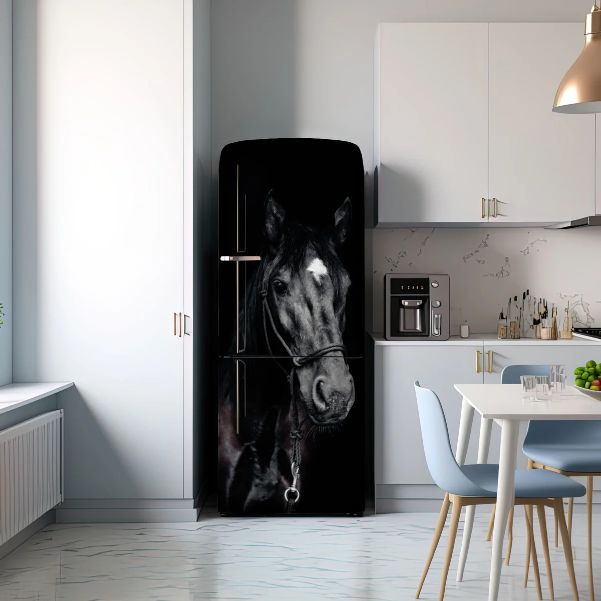 Kühlschrankaufkleber majestätisches pferdeporträt Kühlschrankaufkleber majestätisches pferdeporträt