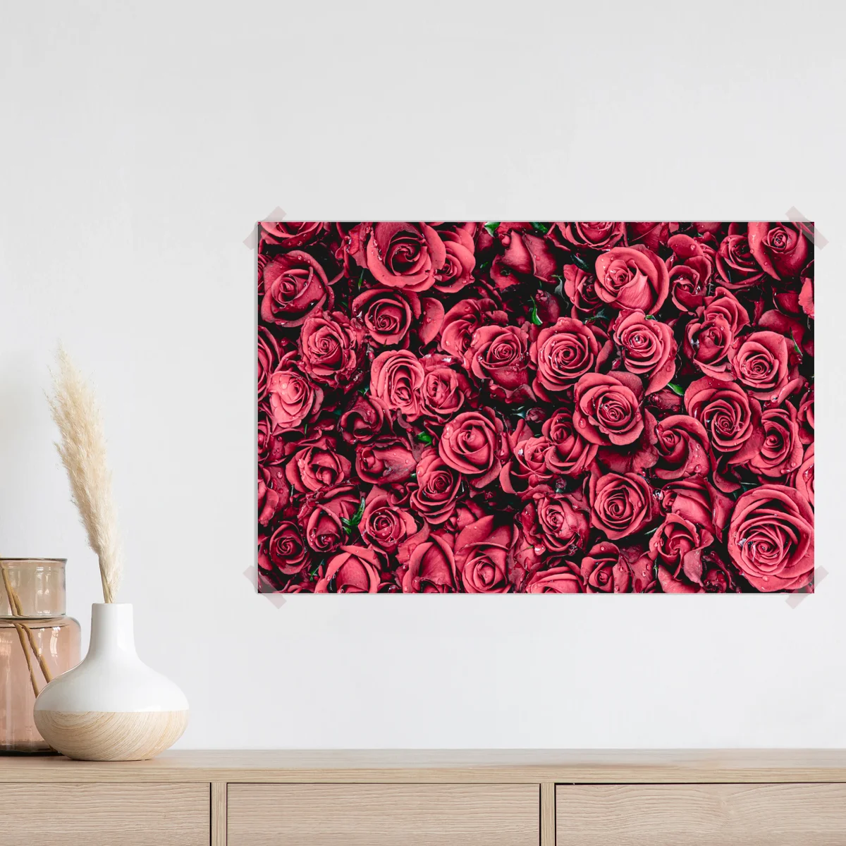 Poster pralle rote rosen wandbild Poster pralle rote rosen wandbild