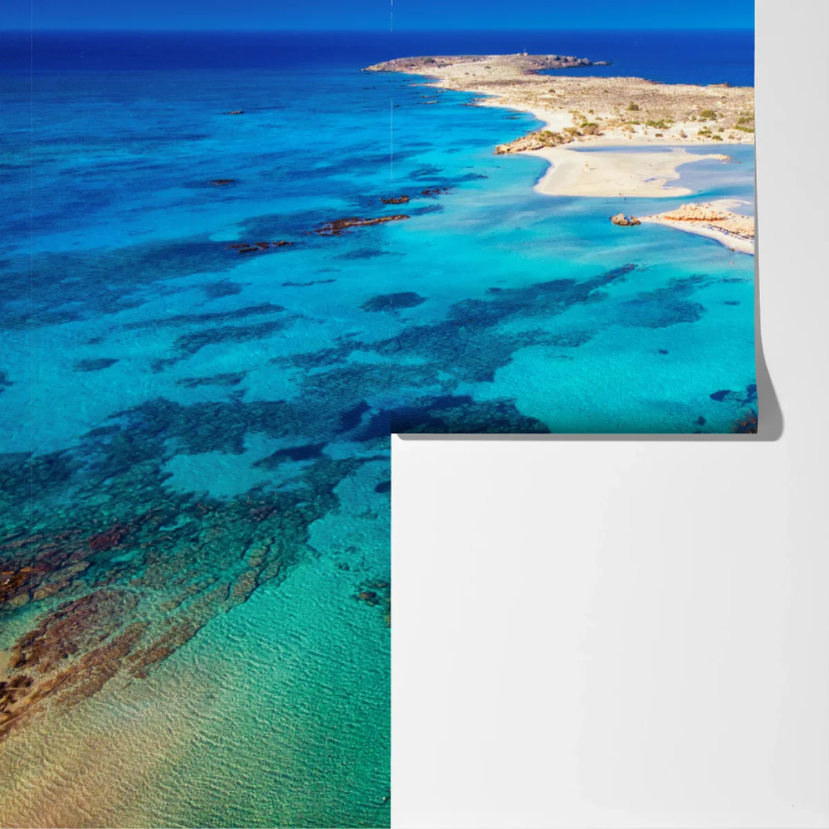 Fototapete Elafonissi strand, Kreta türkis lagune Fototapete Elafonissi strand, Kreta türkis lagune