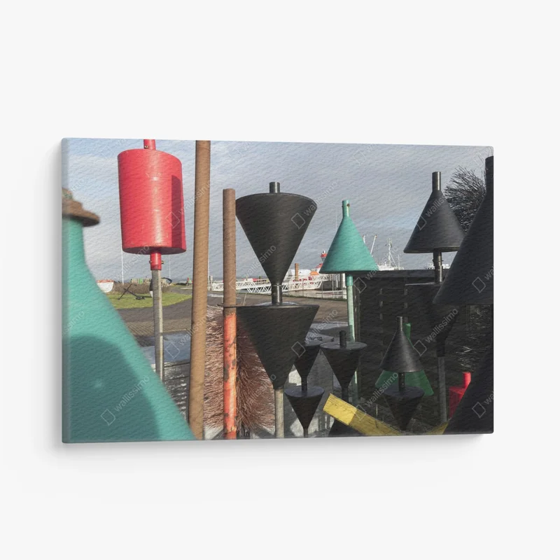 Leinwandbild Navigationszeichen auf der nordfriesischen Insel Amrum in Deutschland • Leinwandbilder bei Wallnifity® Leinwandbild Navigationszeichen auf der nordfriesischen Insel Amrum in Deutschland • Leinwandbilder bei Wallnifity®