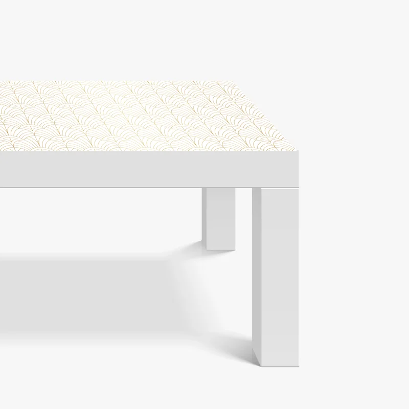 Tischaufkleber und Schreibtischaufkleber goldenes art deco muster