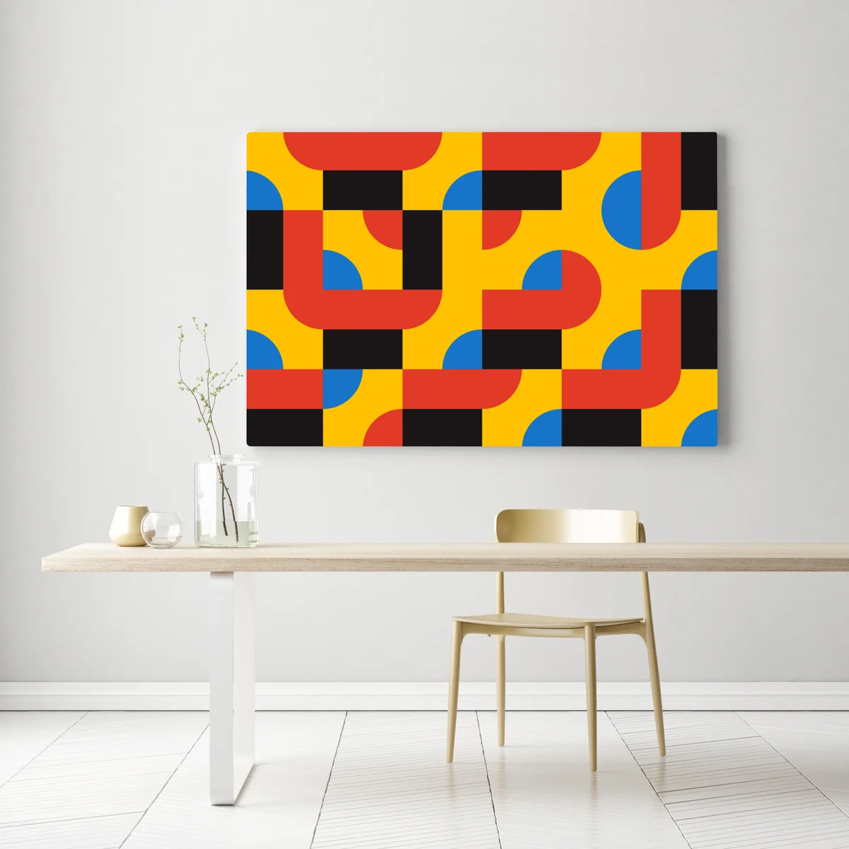 Leinwandbild kräftiges geometrisches muster für die wand Leinwandbild kräftiges geometrisches muster für die wand