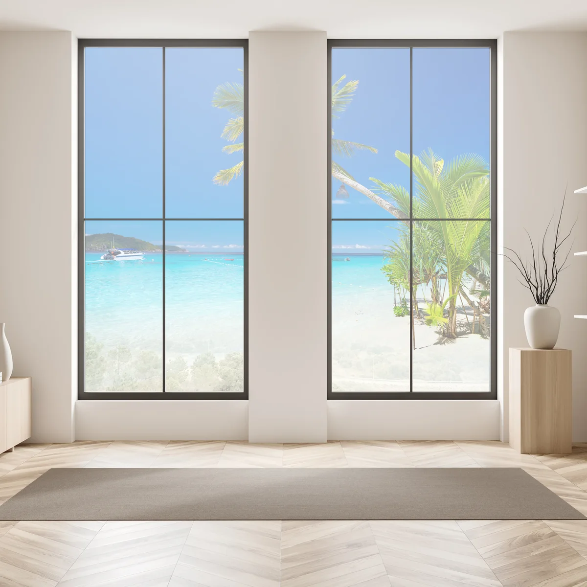 Fensteraufkleber tropischer strand in Thailand Fensteraufkleber tropischer strand in Thailand