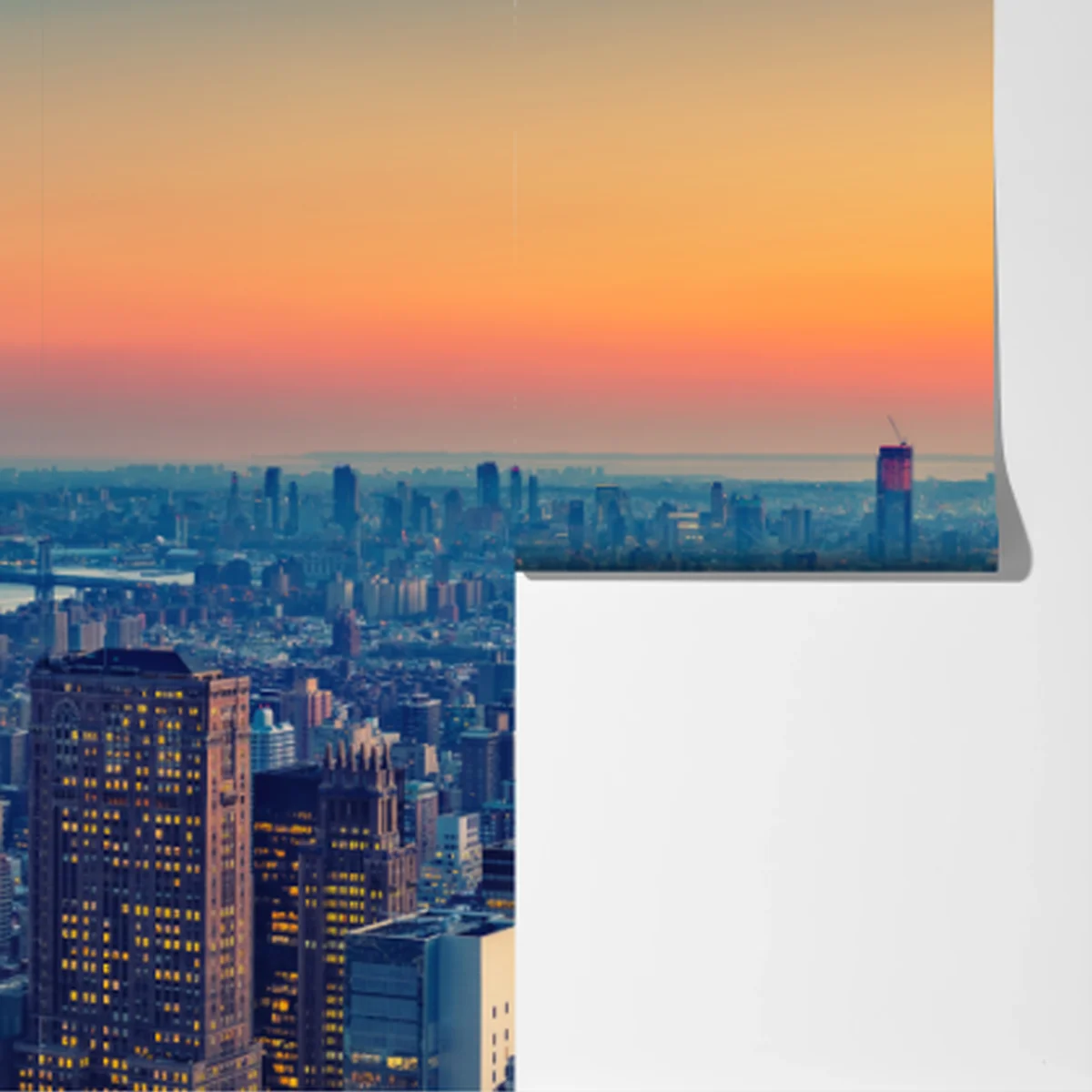 Fototapeta zachód słońca nad Nowym Jorkiem Fototapeta zachód słońca nad Nowym Jorkiem