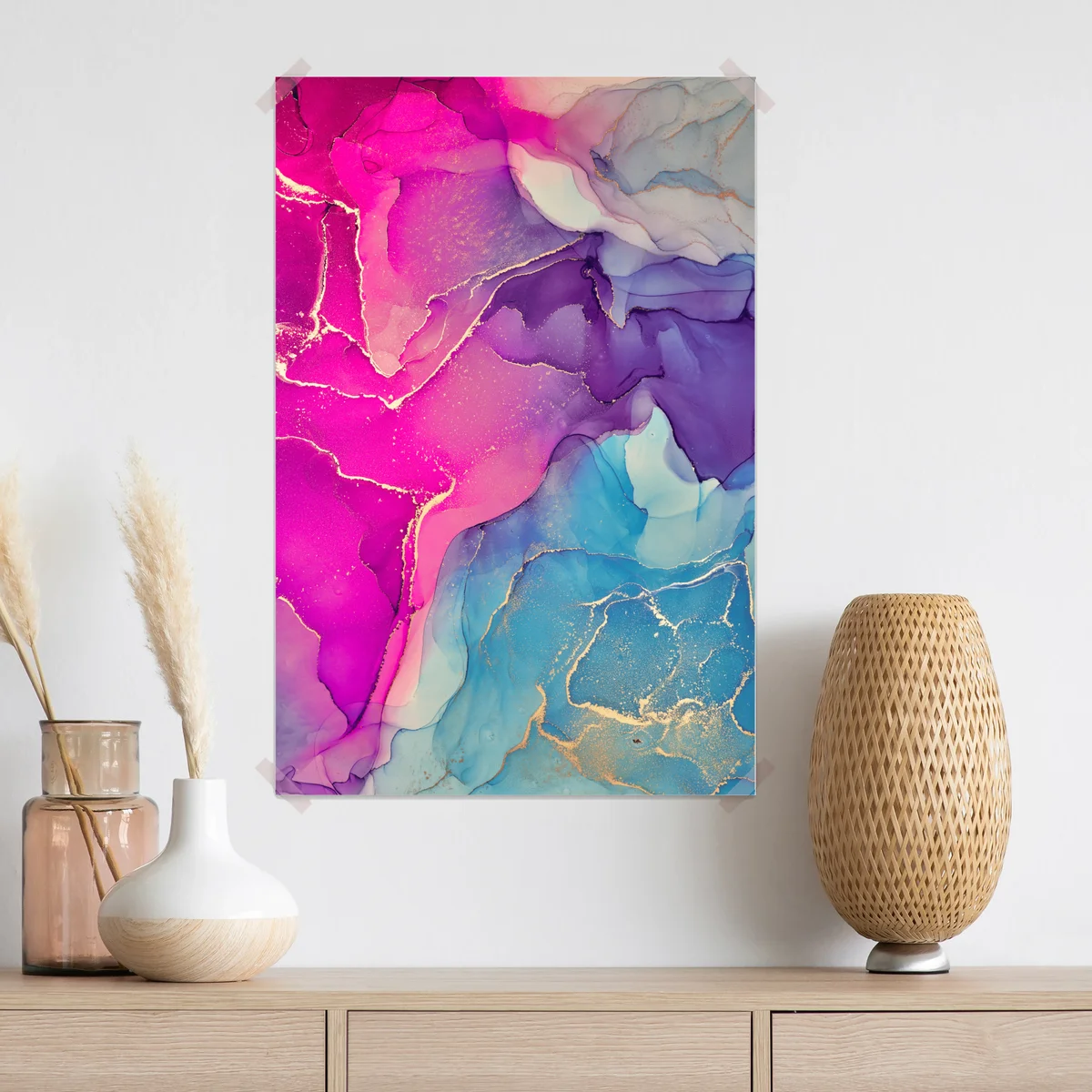 Poster leuchtende marmorierte komposition aus alkohol-tinte Poster leuchtende marmorierte komposition aus alkohol-tinte