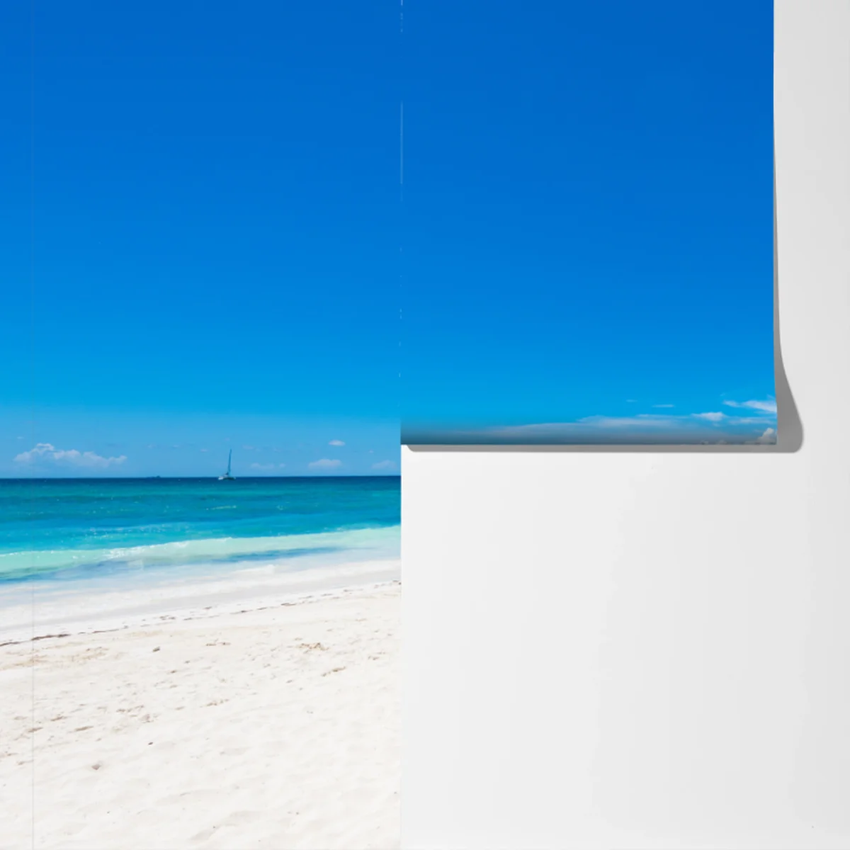 Fototapete tropischer strand mit palmen Fototapete tropischer strand mit palmen