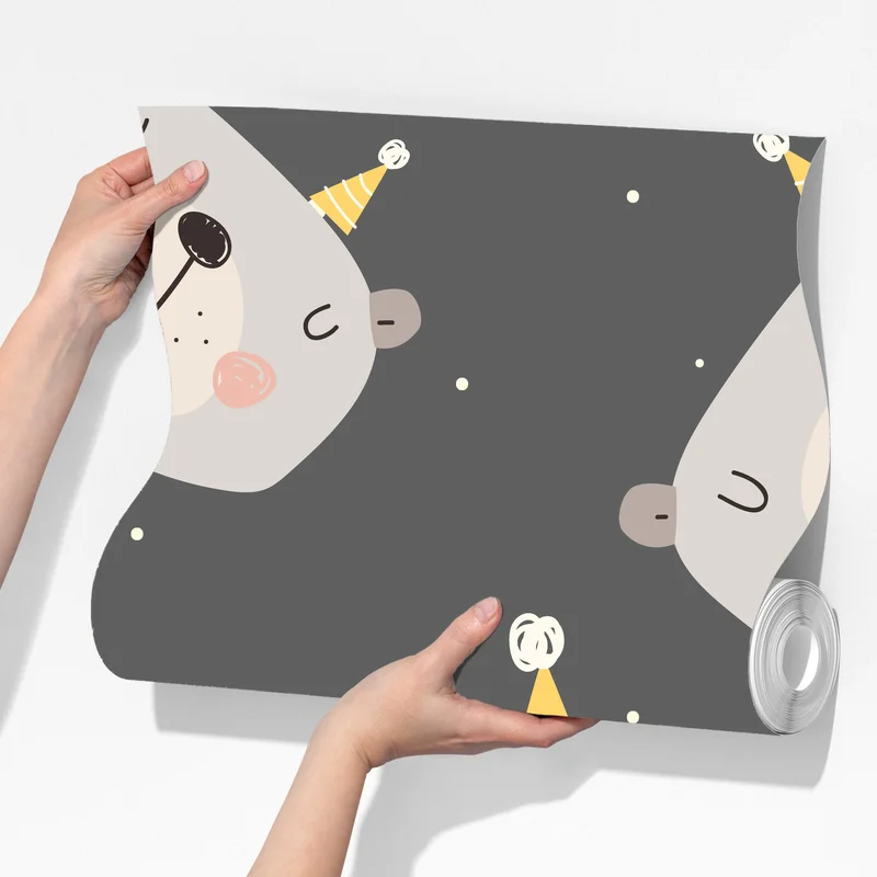 Fototapeta pastelowe śpiące misie wzór do pokoju dziecięcego Fototapeta pastelowe śpiące misie wzór do pokoju dziecięcego