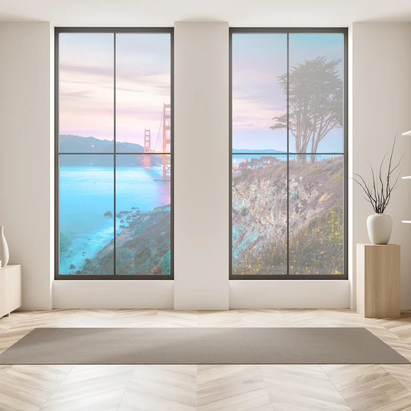 Fensteraufkleber Golden Gate Bridge bei dämmerung