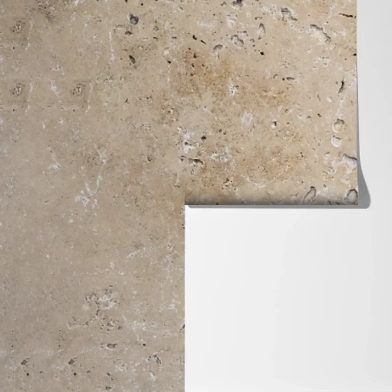 Fototapeta beżowa tekstura kamienia travertynu Fototapeta beżowa tekstura kamienia travertynu