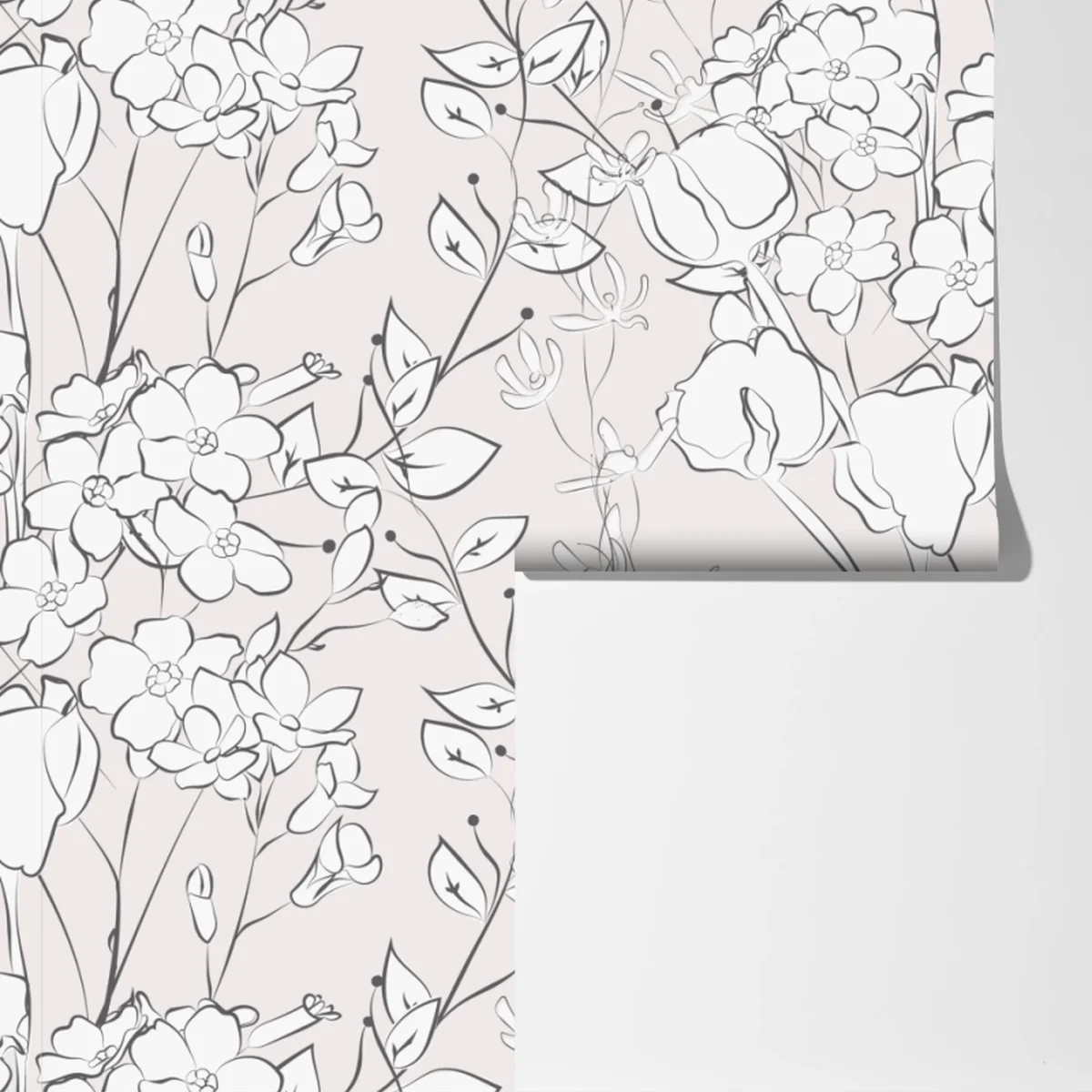 Fototapete zartes pastellblumenmuster Fototapete zartes pastellblumenmuster