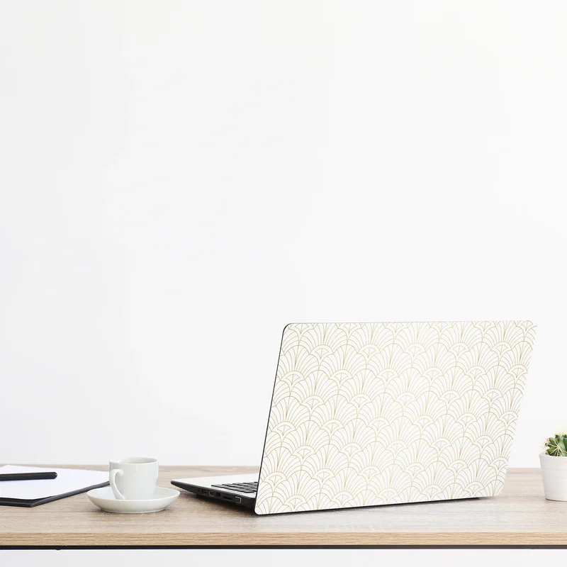 Laptop-Aufkleber goldenes art deco muster Laptop-Aufkleber goldenes art deco muster