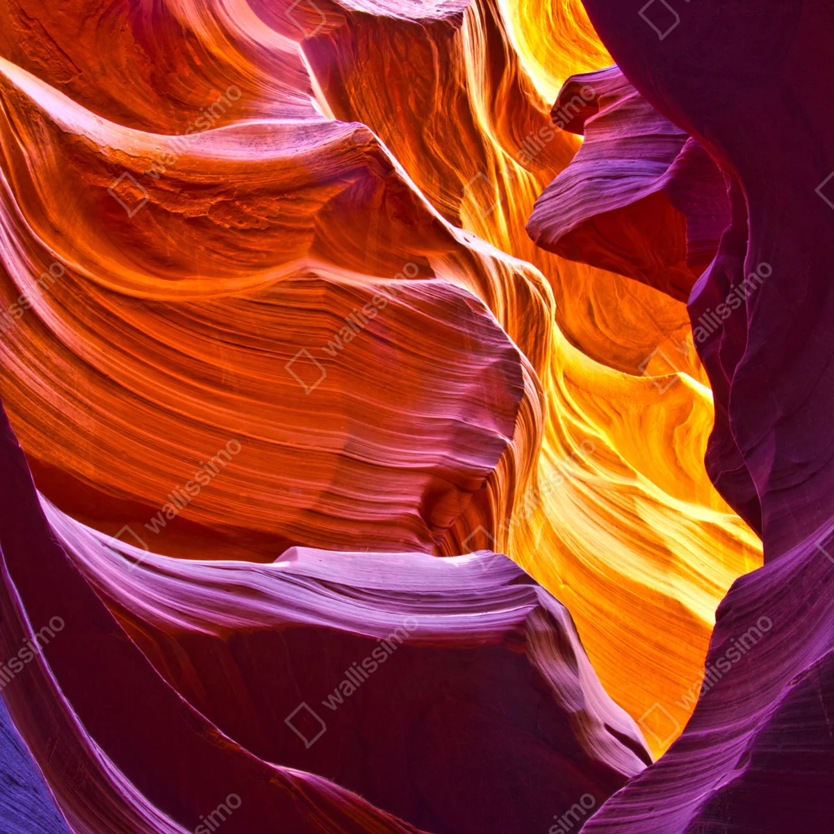 Poster sonnenbeschienener sandstein canyon Poster sonnenbeschienener sandstein canyon