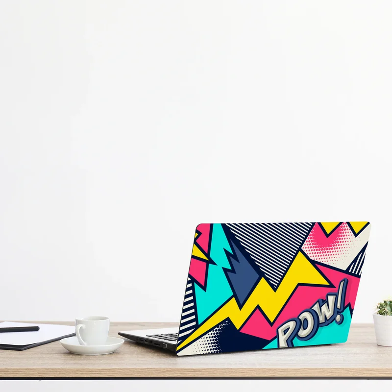 Naklejka na laptopa eksplozja komiksowego pop artu