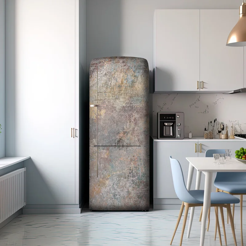 Kühlschrankaufkleber subtile strukturierte abstraktion in warmen neutralen tönen Kühlschrankaufkleber subtile strukturierte abstraktion in warmen neutralen tönen