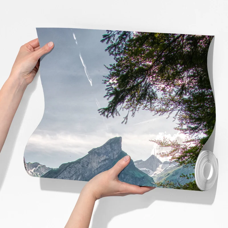 Fototapeta spokojne górskie jezioro z odbiciami lasu Fototapeta spokojne górskie jezioro z odbiciami lasu