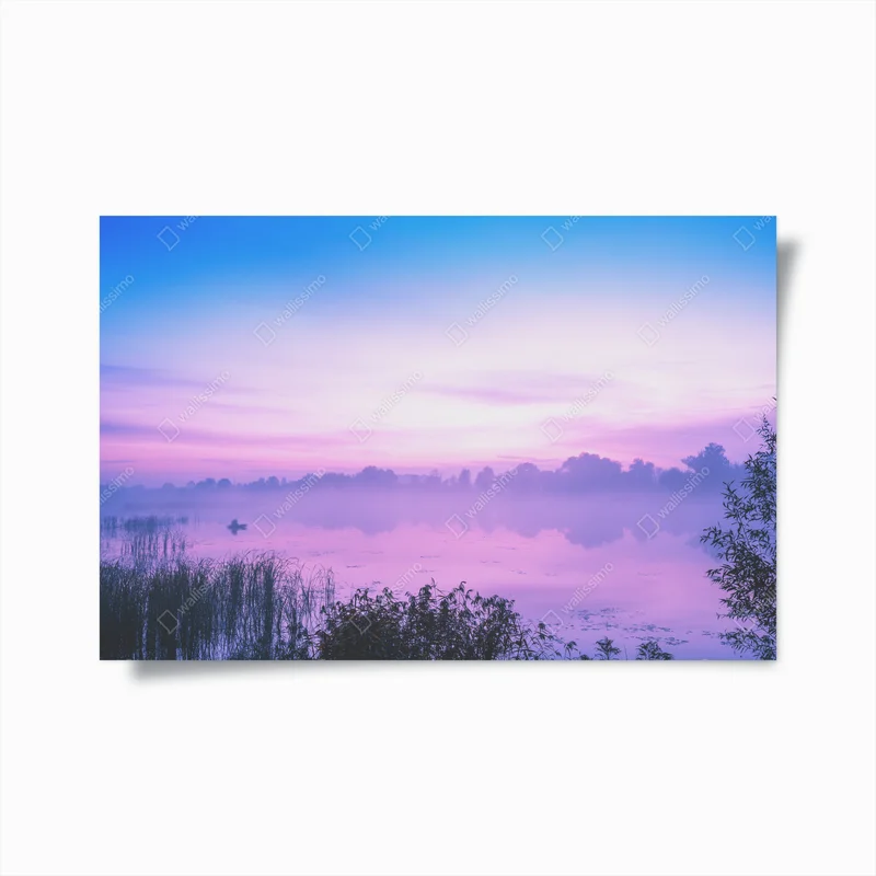 Poster nebliger morgen am see • Poster bei Wallnifity® Poster nebliger morgen am see • Poster bei Wallnifity®