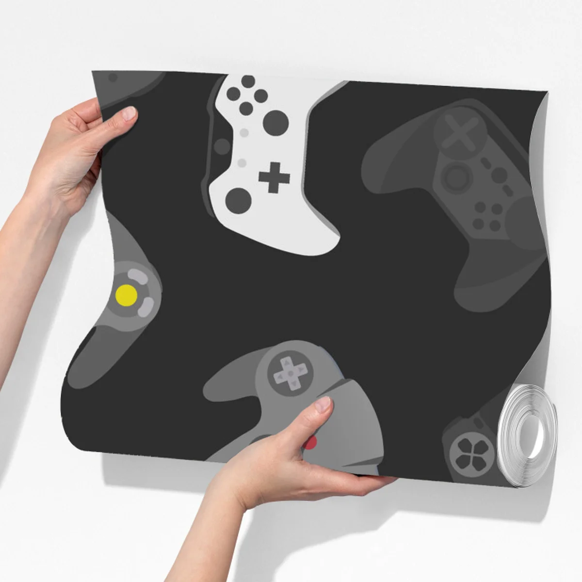 Fototapete retro controller muster Fototapete retro controller muster