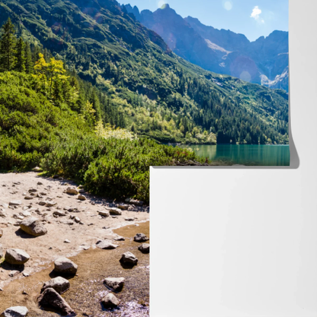 Fototapeta spokojne alpejskie jezioro Fototapeta spokojne alpejskie jezioro