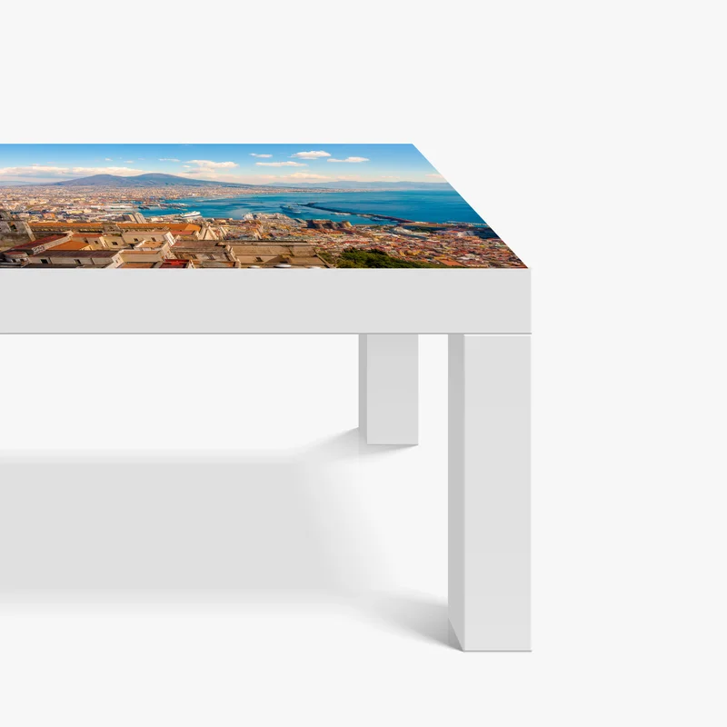 Tischaufkleber und Schreibtischaufkleber panorama von Neapel mit dem Vesuv