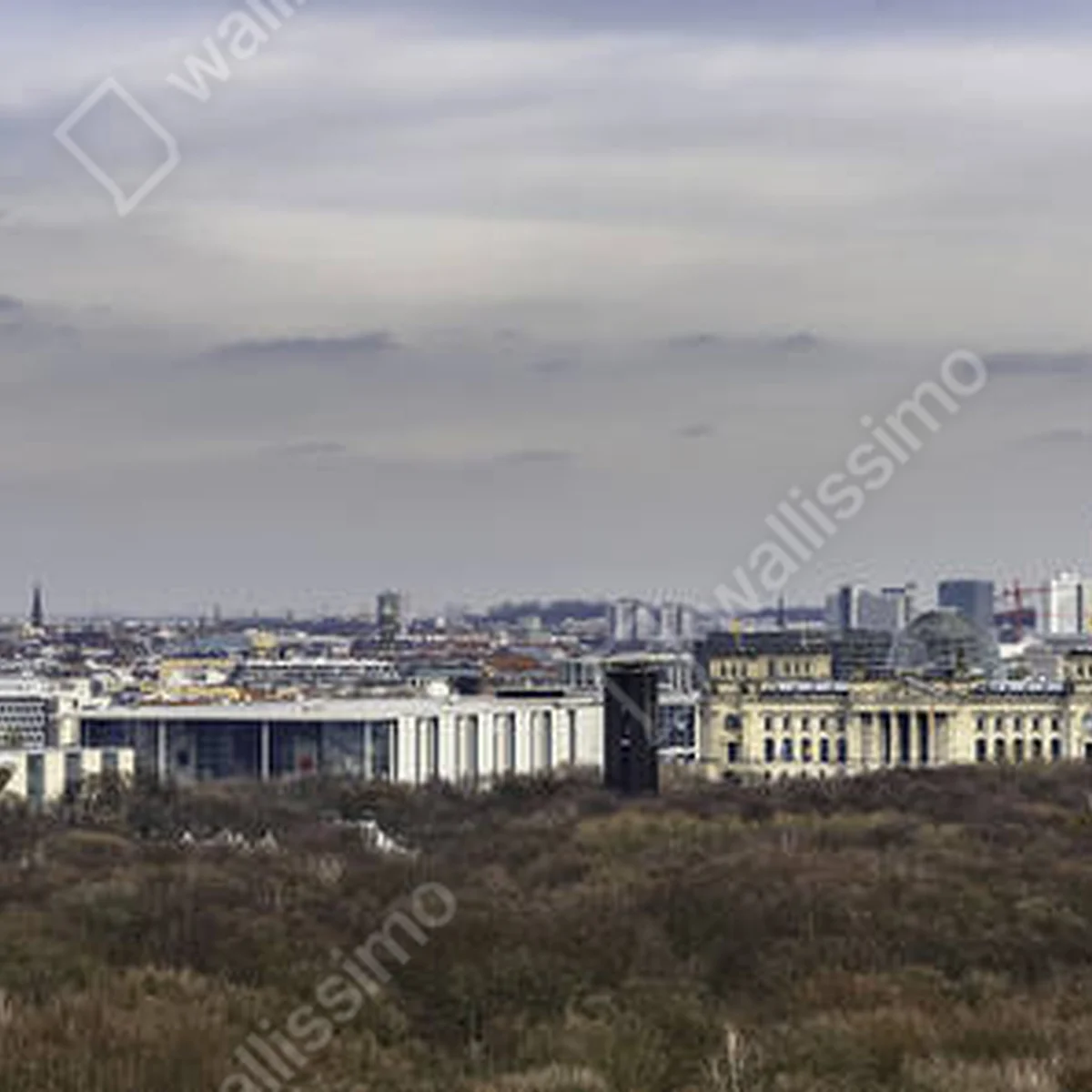 Leinwandbild Blick auf die Berliner Skyline mit Fernsehturm • Leinwandbilder bei Wallnifity® Leinwandbild Blick auf die Berliner Skyline mit Fernsehturm • Leinwandbilder bei Wallnifity®