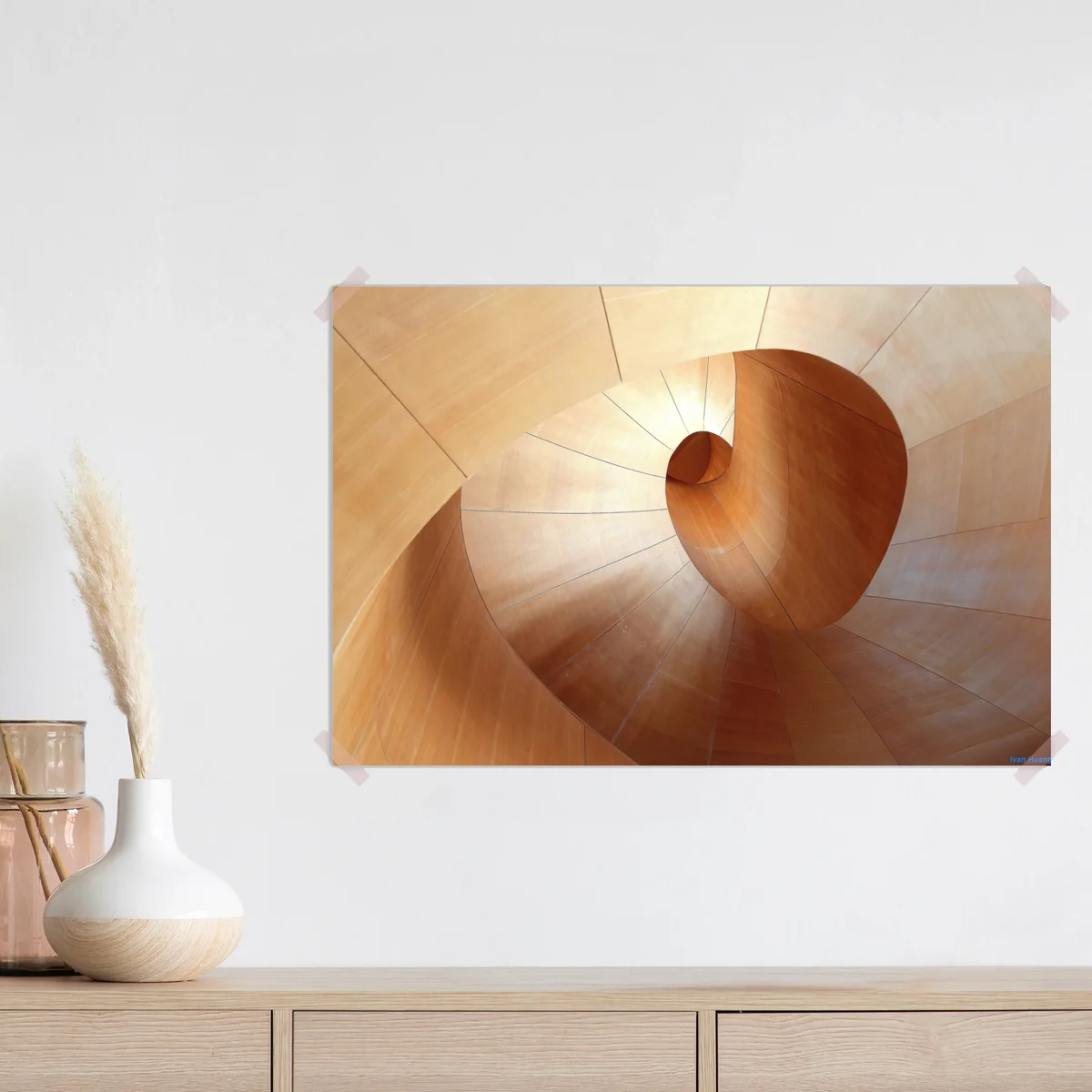 Poster warme holzspirale Poster warme holzspirale