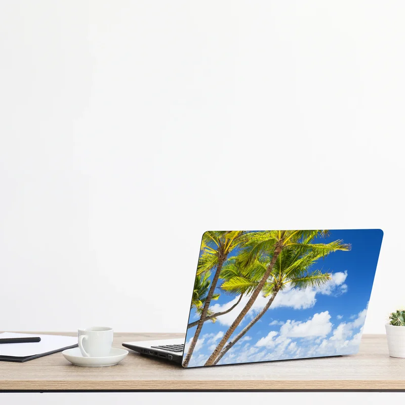 Laptop-Aufkleber tropischer palmstrand in Punta Cana