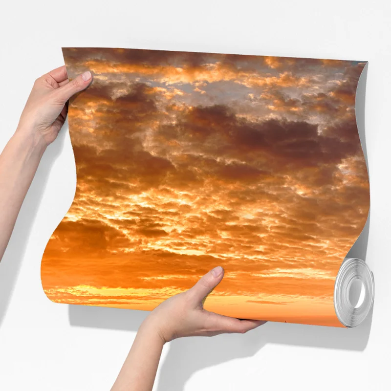 Fototapete sonnenaufgang über stillem see mit hölzernem steg Fototapete sonnenaufgang über stillem see mit hölzernem steg