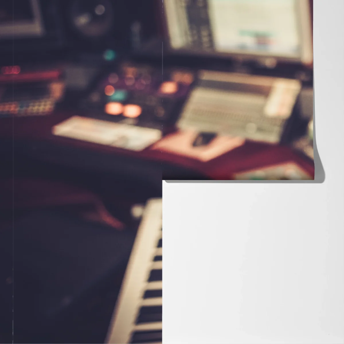 Fototapete vintage aufnahmestudio am mischpult Fototapete vintage aufnahmestudio am mischpult