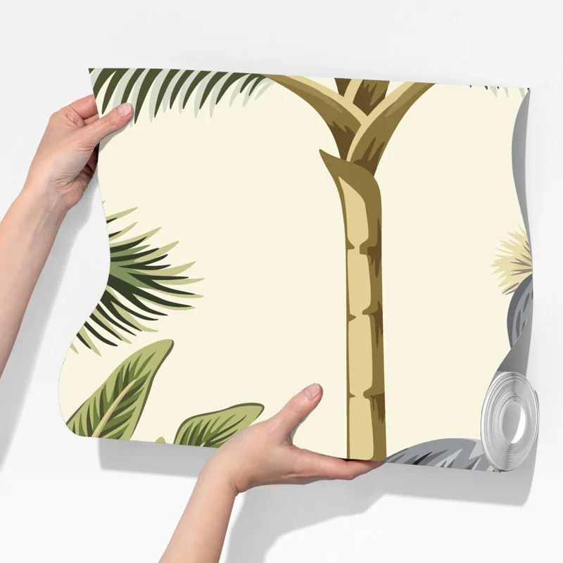 Fototapeta tropikalne żurawie i palmy Fototapeta tropikalne żurawie i palmy