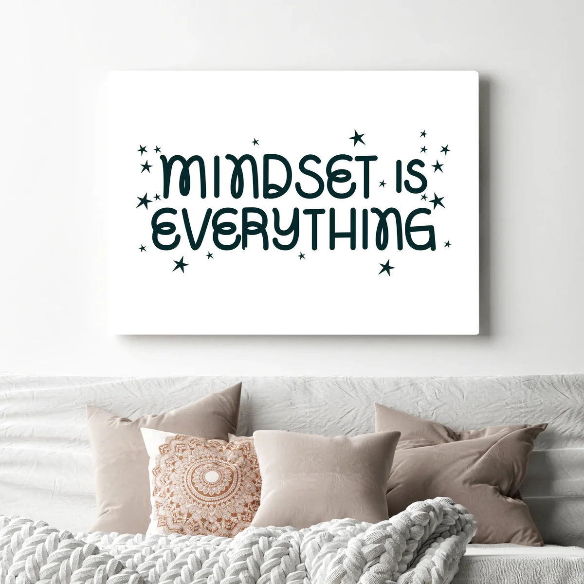 Leinwandbild Affirmation Schriftzug Design • Leinwandbilder bei Wallnifity® Leinwandbild Affirmation Schriftzug Design • Leinwandbilder bei Wallnifity®