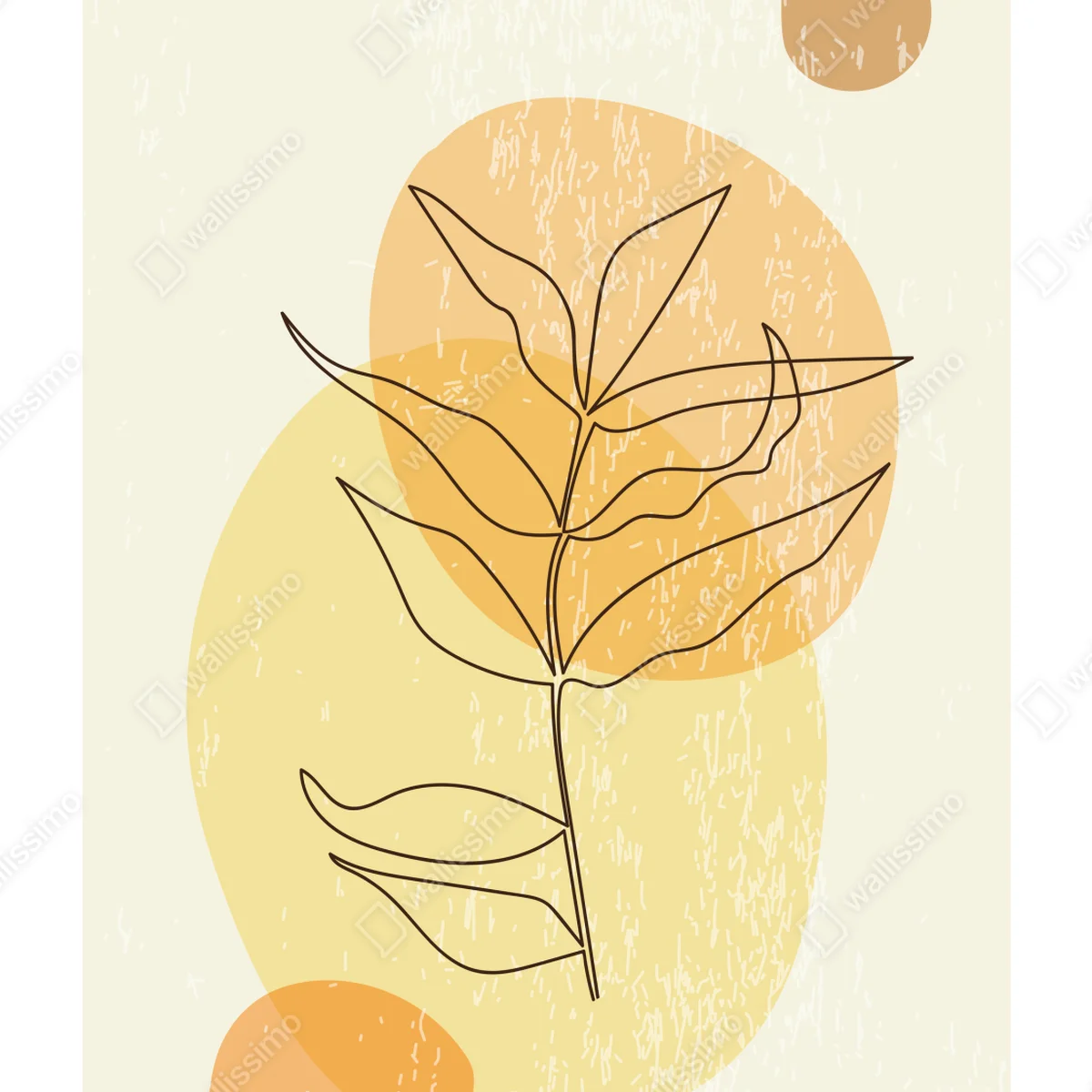 Poster abstrakte botanische linienzeichnung in pastelltönen • Poster bei Wallnifity® Poster abstrakte botanische linienzeichnung in pastelltönen • Poster bei Wallnifity®