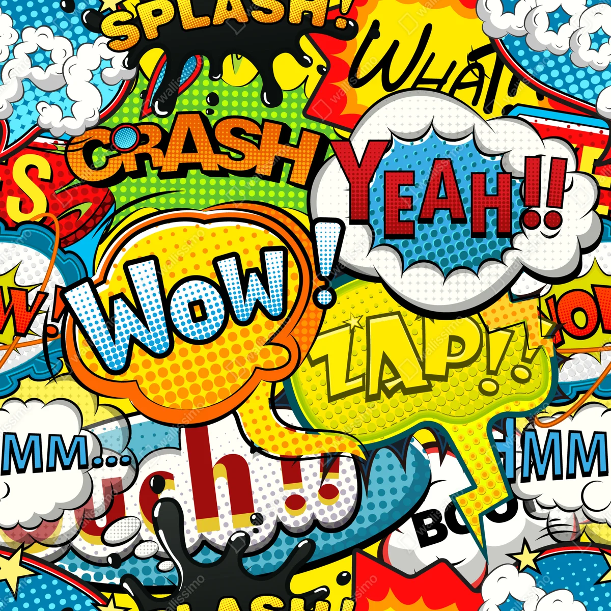 Fototapeta komiksowy pop-art wybuch kolorów Fototapeta komiksowy pop-art wybuch kolorów