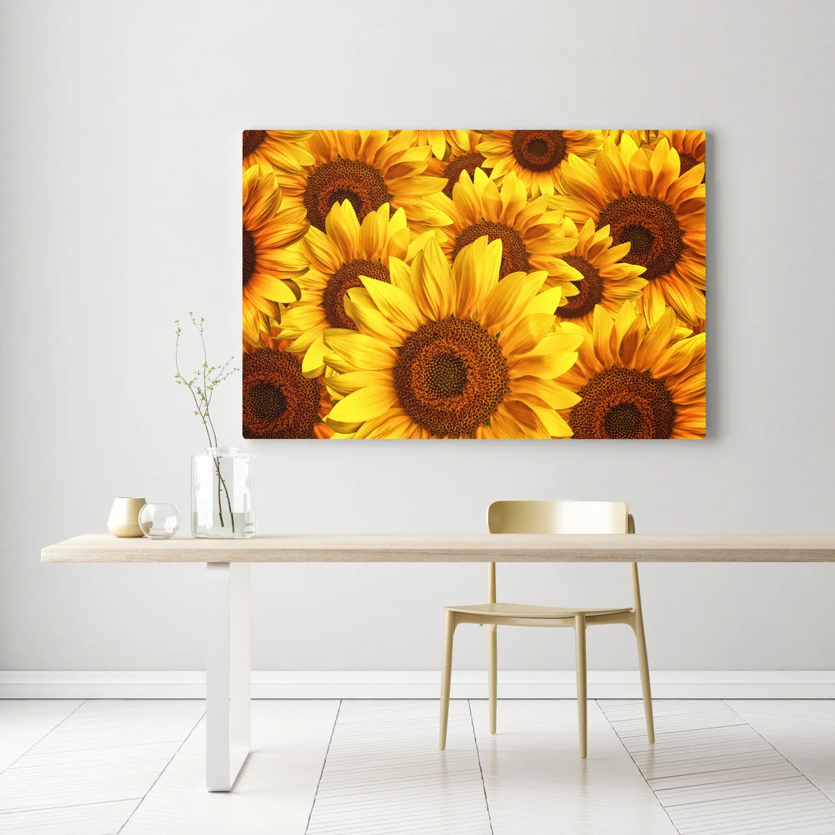 Leinwandbild goldene sonnenblumen Leinwandbild goldene sonnenblumen