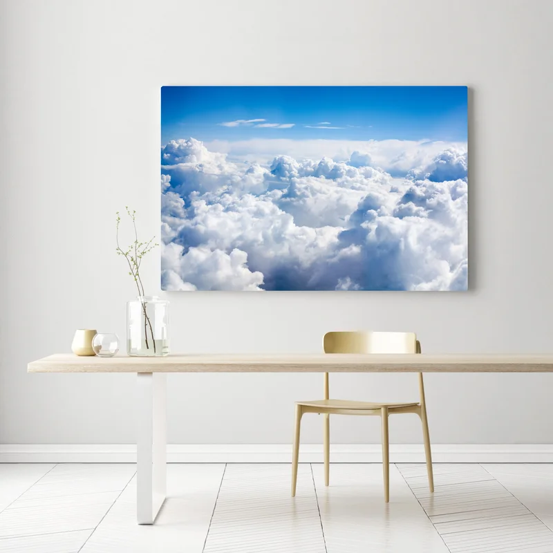 Leinwandbild ruhige wolkenlandschaft am blauen himmel Leinwandbild ruhige wolkenlandschaft am blauen himmel