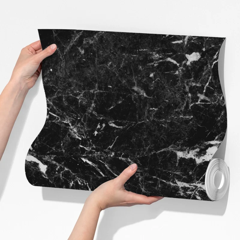 Fototapeta czarny marmur z białymi żyłkami Fototapeta czarny marmur z białymi żyłkami